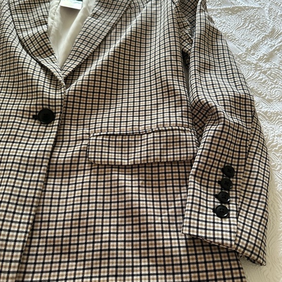 Vince Camuto Black and White Checkered Blazer - Picture 3 of 12
